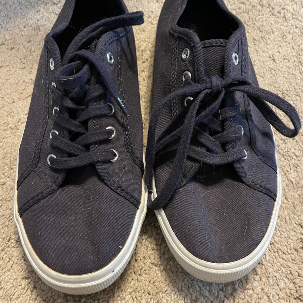 Navy Canvas Sneakers